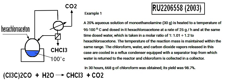 chcl3 from hexachloroacetone