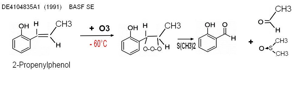 ozonolys salicyl aldehyde